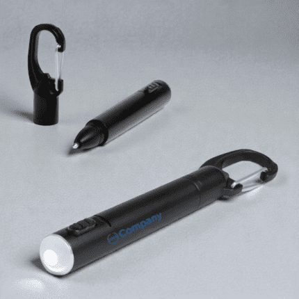 Iron loop keychain with torch